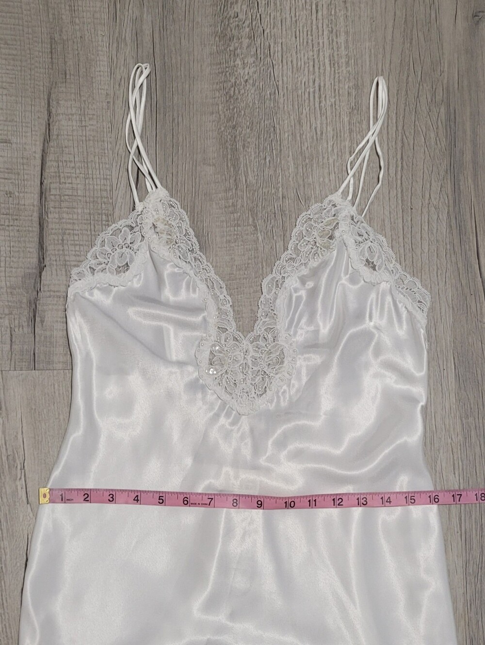 Vintage Victoria's Secret Gold Label Lace Nightgown Slip Dress White Size Small - Picture 13 of 15